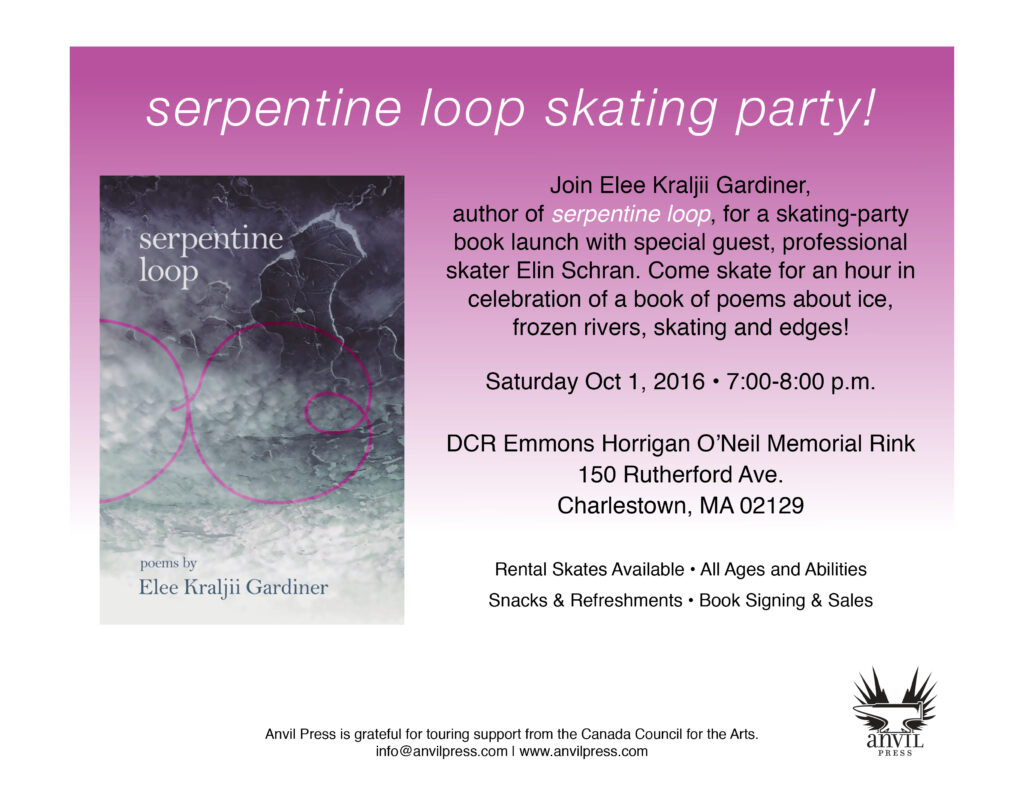 serpentine loop Book Launch Skating Party