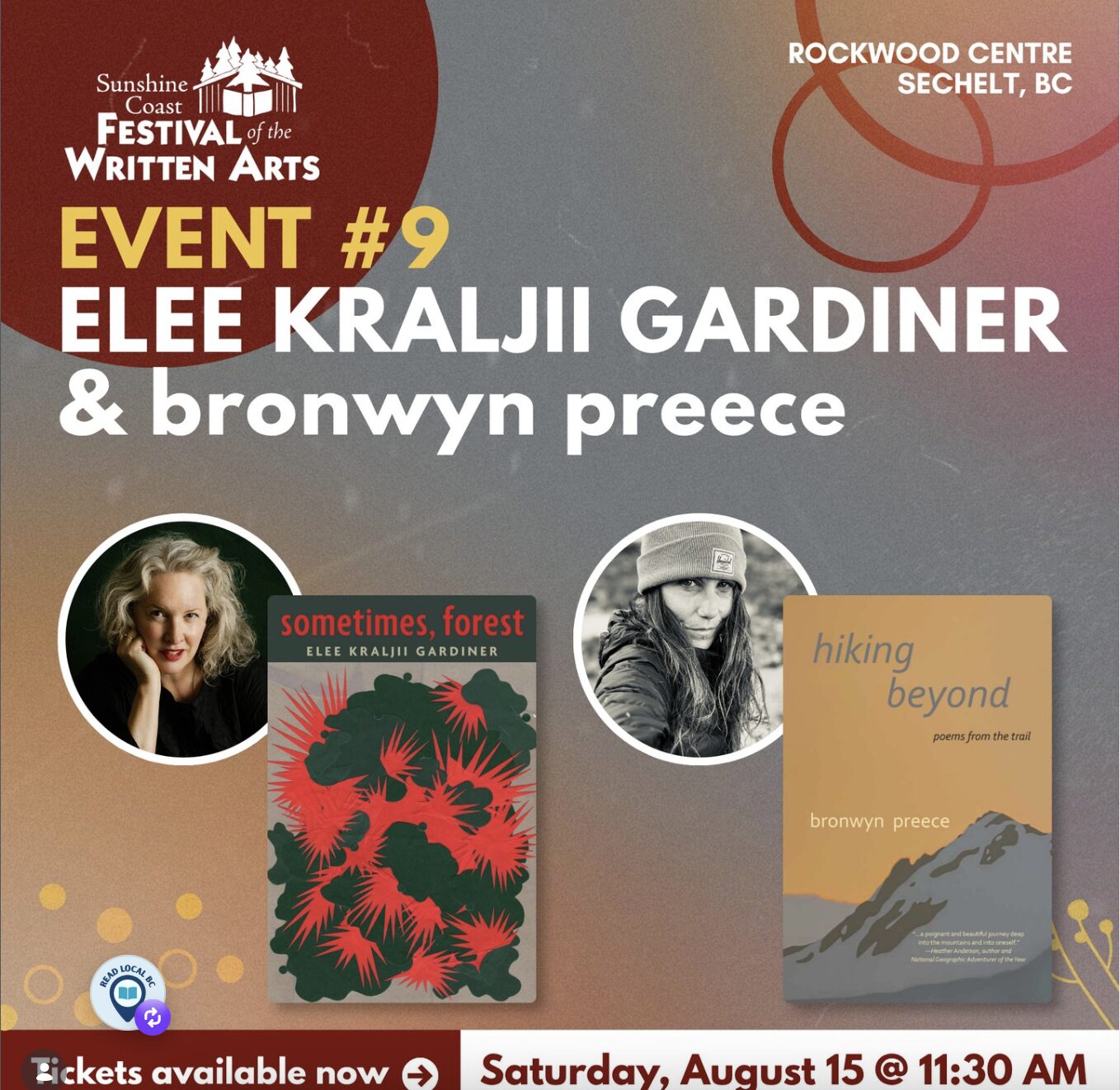Sunshine Coast Festival of the Arts: Elee Kraljii Gardiner and bronwyn preece with Megan Cole